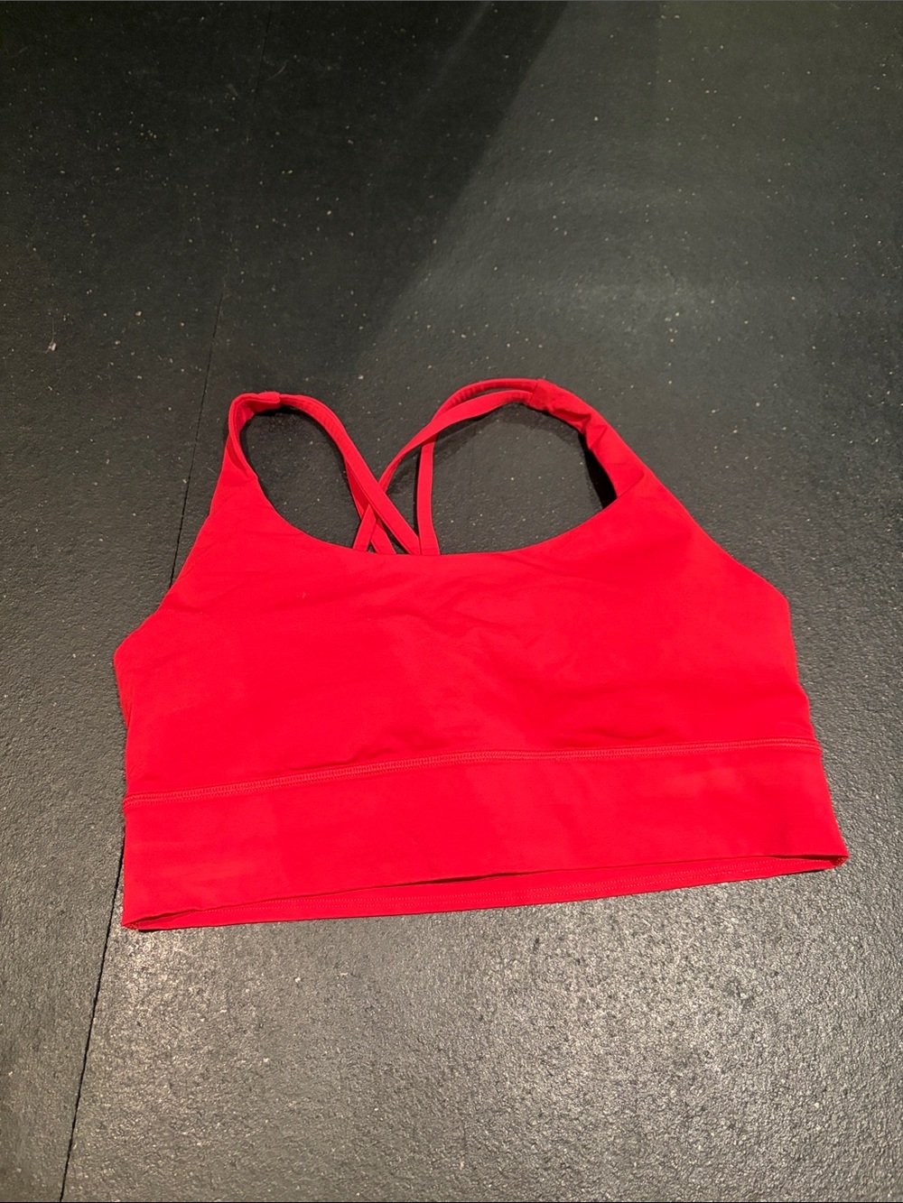 lululemon athletica Red Cross-Back Sports Bralette